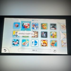 Nintendo Wii U 32GB Bundle with 256GB USB Storage, Games, Gamepad, and Cables